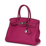 Hermes Birkin 30 Rose Pourpre Togo Palladium Hardware