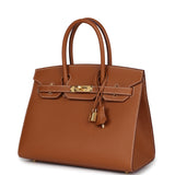 Hermes Birkin Sellier 30 Gold Epsom Gold Hardware