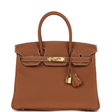 Hermes Birkin 30 Gold Togo Gold Hardware