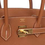 Hermes Birkin 30 Gold Togo Gold Hardware