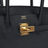 Hermes Birkin 30 Black Togo Gold Hardware