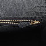 Hermes Birkin 30 Black Togo Gold Hardware