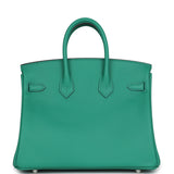 Hermes Birkin 25 Vert Vertigo Verso Swift Palladium Hardware