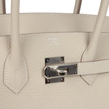 Hermes Birkin 35 Craie Togo Palladium Hardware