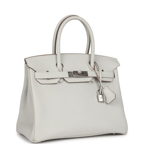 Hermes Birkin 30 Gris Pale Togo Palladium Hardware