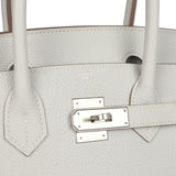 Hermes Birkin 30 Gris Pale Togo Palladium Hardware