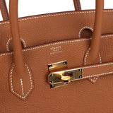 Hermes Birkin 30 Gold Togo Gold Hardware