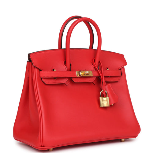 Hermes Birkin 25 Rouge De Coeur Jonathan Gold Hardware