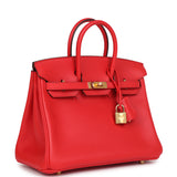 Hermes Birkin 25 Rouge De Coeur Jonathan Gold Hardware