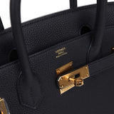 Hermes Birkin 30 Black Togo Gold Hardware