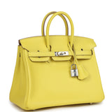 Hermes Birkin 25 Lime Swift Palladium Hardware