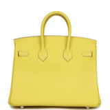 Hermes Birkin 25 Lime Swift Palladium Hardware