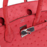 Hermes Birkin 30 Bougainvillea Ostrich Palladium Hardware