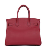 Hermes Birkin 30 Rouge Grenat Epsom Palladium Hardware