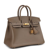 Hermes Birkin 25 Etoupe Swift Gold Hardware