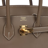 Hermes Birkin 25 Etoupe Swift Gold Hardware