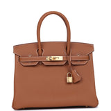 Hermes Birkin 30 Gold Togo Gold Hardware