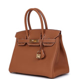 Hermes Birkin 30 Gold Togo Gold Hardware