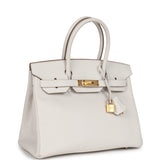 Hermes Birkin 30 Gris Pale Epsom Gold Hardware