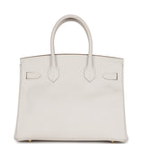 Hermes Birkin 30 Gris Pale Epsom Gold Hardware