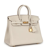 Hermes Birkin 25 Craie Togo Gold Hardware