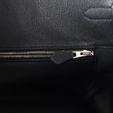 Pre-owned Hermes Birkin 40 Black Togo Palladium Hardware