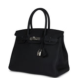 Hermes Birkin 30 Black Togo Palladium Hardware