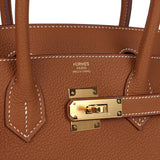 Hermes Birkin 30 Gold Togo Gold Hardware