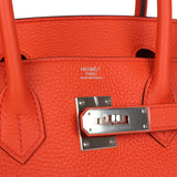 Hermes Birkin 30 Rouge Pivoine Clemence Palladium Hardware