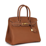 Hermes Birkin 30 Gold Togo Gold Hardware