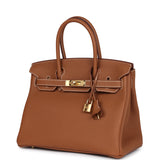 Hermes Birkin 30 Gold Togo Gold Hardware