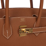 Hermes Birkin 30 Gold Togo Gold Hardware