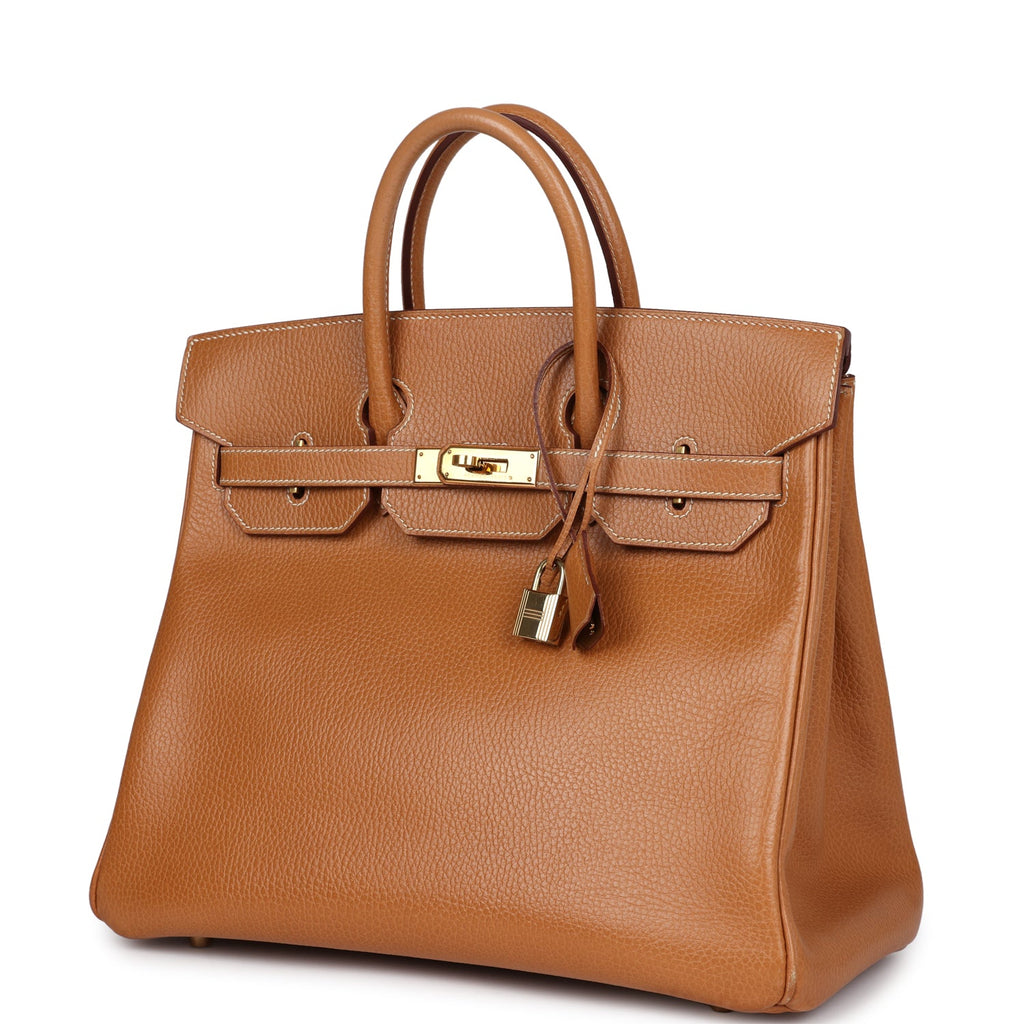 Vintage Hermes HAC Birkin 32 Naturel Ardennes Gold Hardware