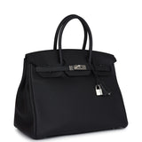 Hermes Birkin 35 Black Togo Palladium Hardware