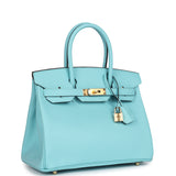 Hermes Birkin 30 Bleu Atoll Epsom Gold Hardware