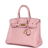 Hermes Special Order (HSS) Birkin 30 Rose Sakura Verso Clemence Gold Hardware