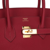 Hermes Birkin 35 Rubis Togo Gold Hardware