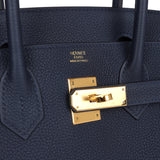 Hermes Birkin 30 Bleu Nuit Togo Gold Hardware