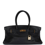 Pre-owned Hermes Shoulder Birkin 42 JPG Black Clemence Gold Hardware