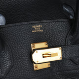 Pre-owned Hermes Shoulder Birkin 42 JPG Black Clemence Gold Hardware