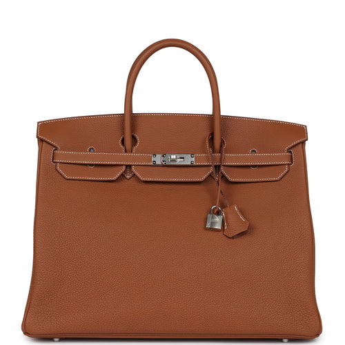 Hermes Birkin 40 Gold Togo Palladium Hardware