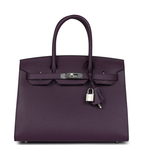 Hermes Birkin Sellier 30 Cassis Madame Palladium Hardware