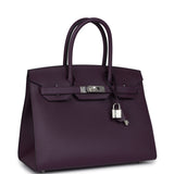 Hermes Birkin Sellier 30 Cassis Madame Palladium Hardware