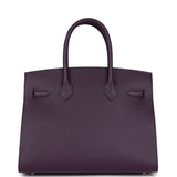 Hermes Birkin Sellier 30 Cassis Madame Palladium Hardware