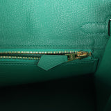 Hermes Birkin 25 Vert Vertigo Togo Gold Hardware