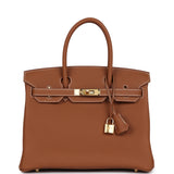 Hermes Birkin 30 Gold Togo Gold Hardware