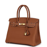 Hermes Birkin 30 Gold Togo Gold Hardware