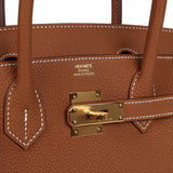 Hermes Birkin 30 Gold Togo Gold Hardware