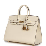 Hermes Birkin Sellier 25 Nata Epsom Gold Hardware