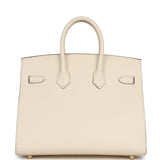 Hermes Birkin Sellier 25 Nata Epsom Gold Hardware